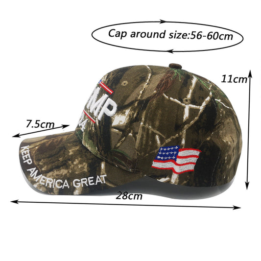 Donald Trump Hat Sun Shade Cap Outdoor Take America Back 2024 Camo Hat