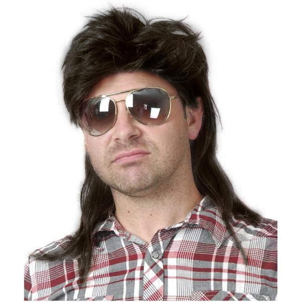 New High Quality Men 70s 80s Costumes Fancy Party Accessory Cosplay Hair Wig