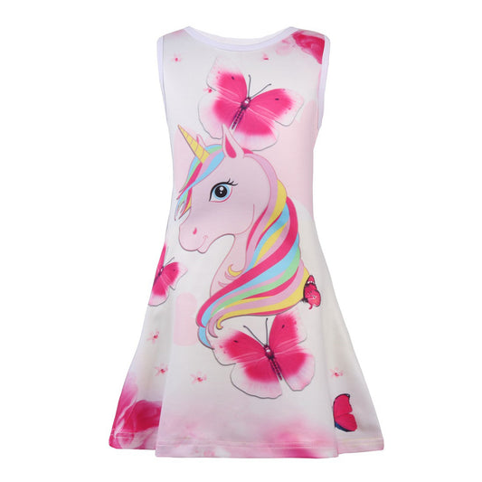 Girls Nightgowns, Unicorn Nightgown Princess Pajama Dresses for Girls Sleepwear