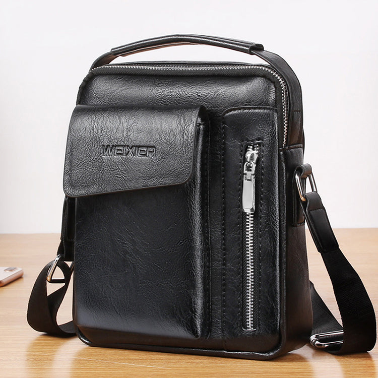 Fashion Men's Leather Crossbody Bags Handbags Tote Shoulder Briefcase Daypack