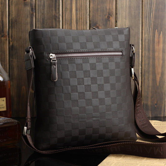 Fashion Men's Leather Messenger Bag Crossbody Shoulder Bags Business Satchel