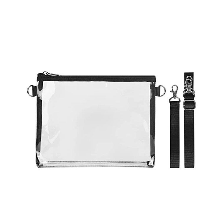 Unisex Clear Crossbody Purse Bag Stadium Approved Bag for Work Concert Sport