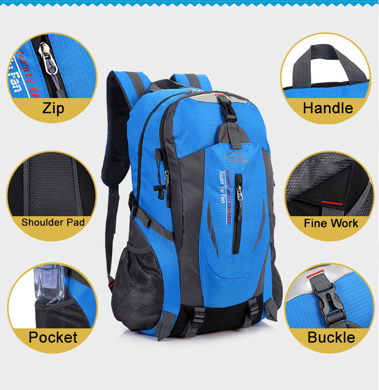 Unisex 40L Waterproof Lightweight Hiking Daypack Outdoor Travel Backpacks