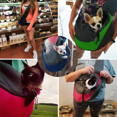 Pet Puppy Dog Carrier Backpack Travel Tote Shoulder Bag Mesh Sling Carry Pack