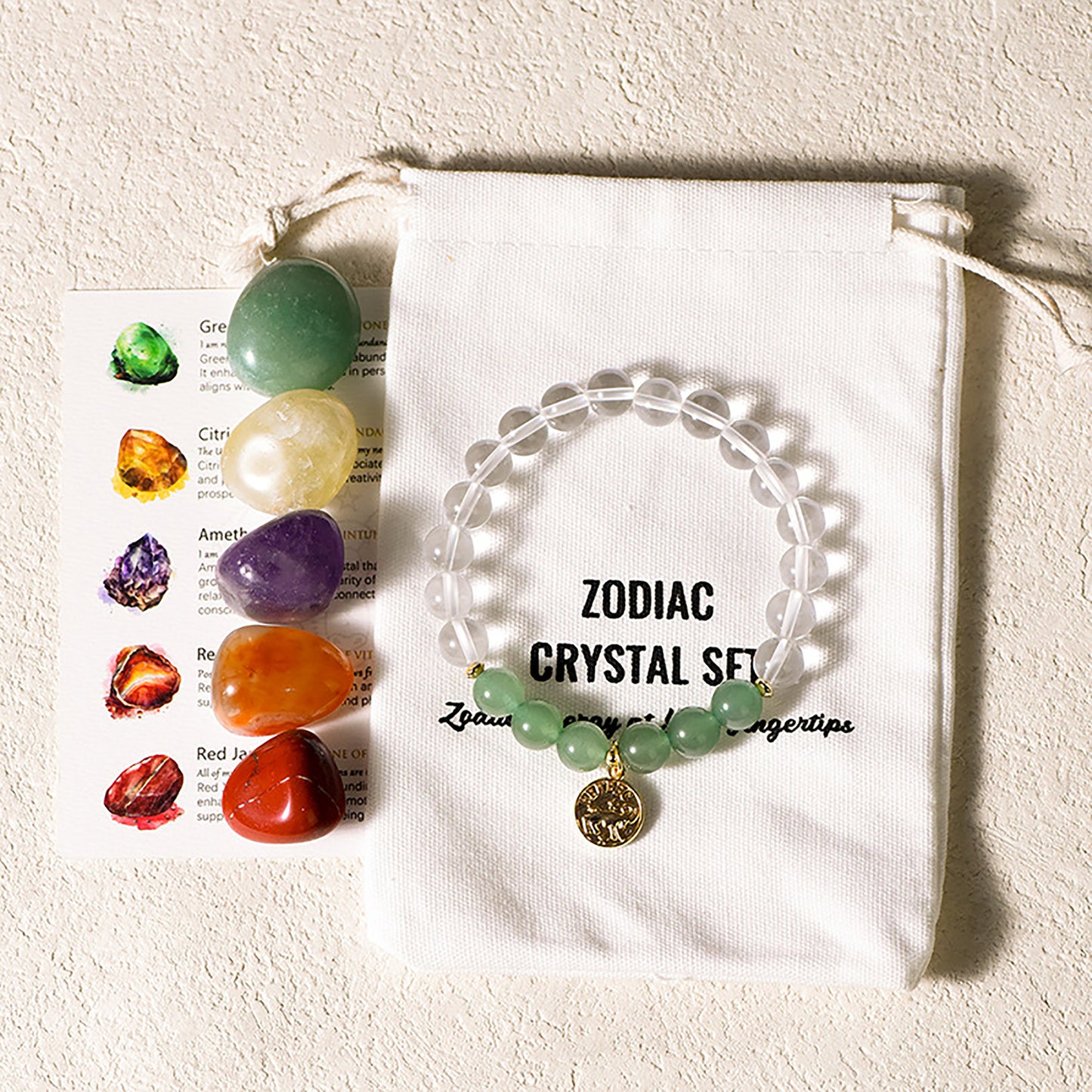 Fashion Zodiac Crystals Set, Astrology Birthday Gift, Astrology Gift