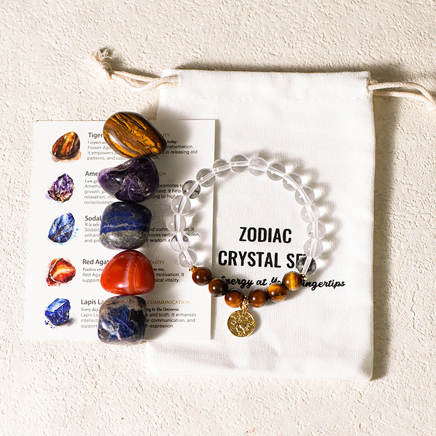 Fashion Zodiac Crystals Set, Astrology Birthday Gift, Astrology Gift