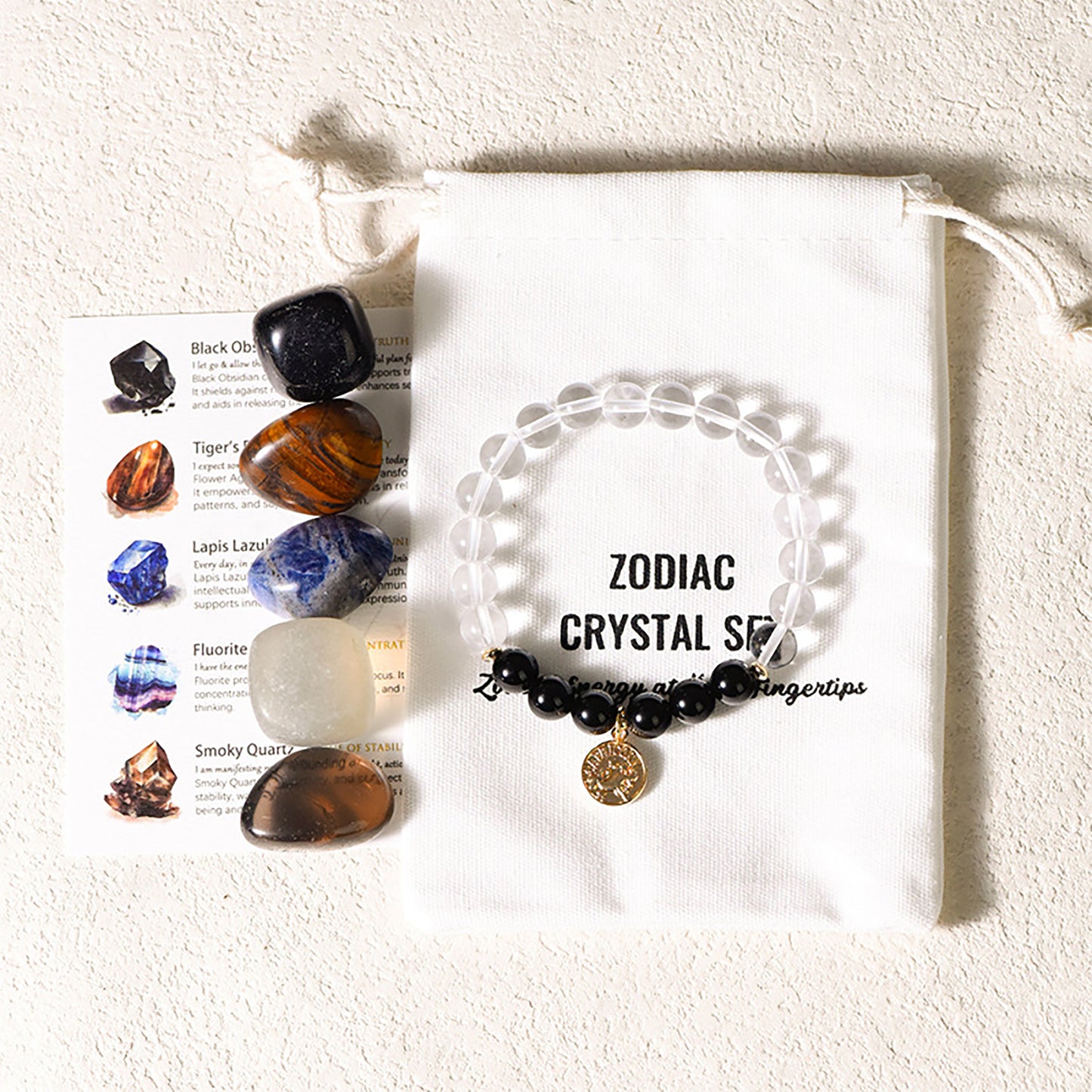 Fashion Zodiac Crystals Set, Astrology Birthday Gift, Astrology Gift