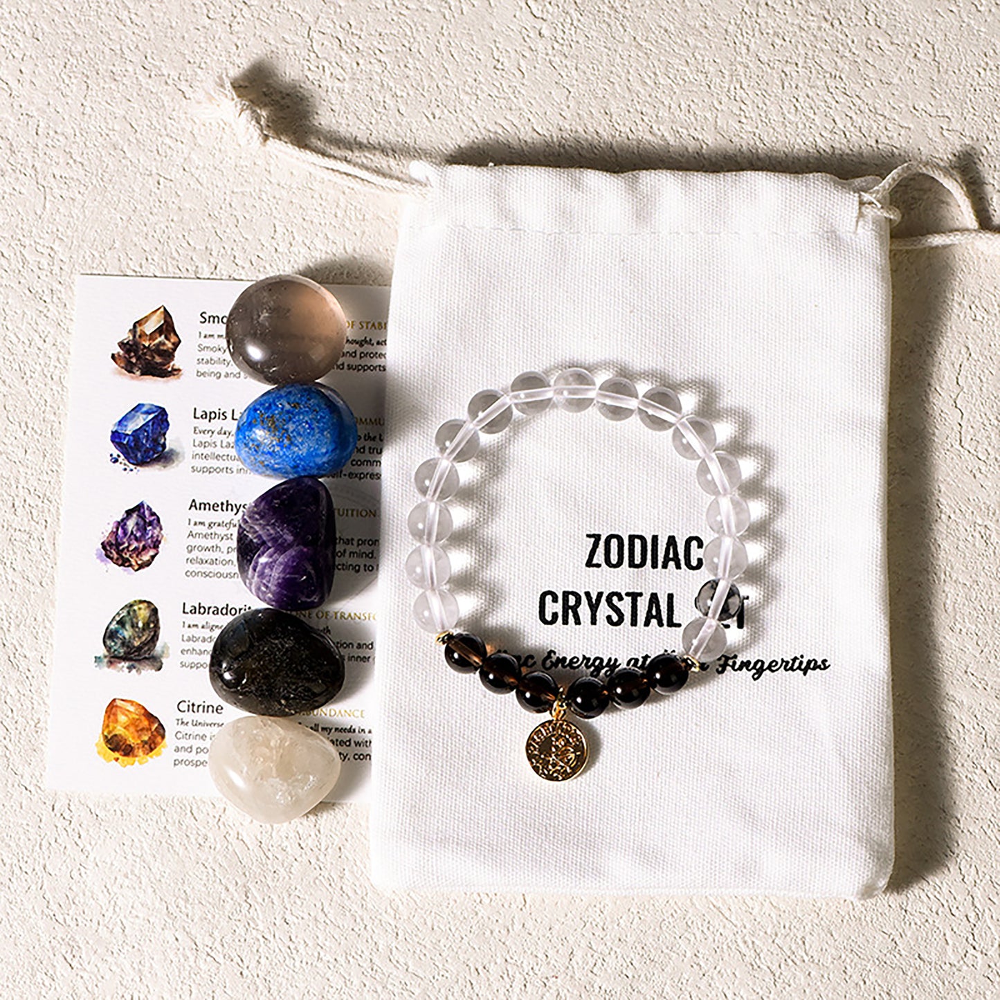 Fashion Zodiac Crystals Set, Astrology Birthday Gift, Astrology Gift