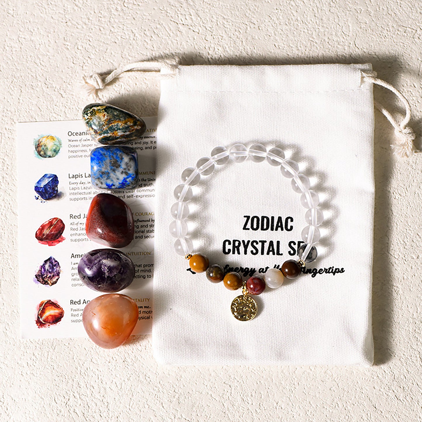 Fashion Zodiac Crystals Set, Astrology Birthday Gift, Astrology Gift