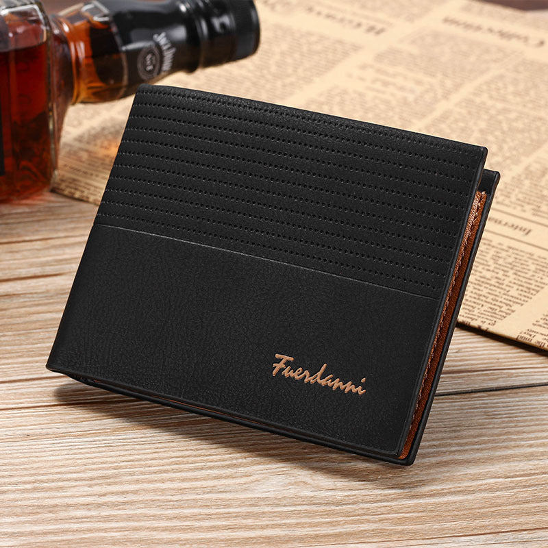 Classic Men's Bifold Leather Credit ID Card Holder Wallet Billfold Purse Clutch