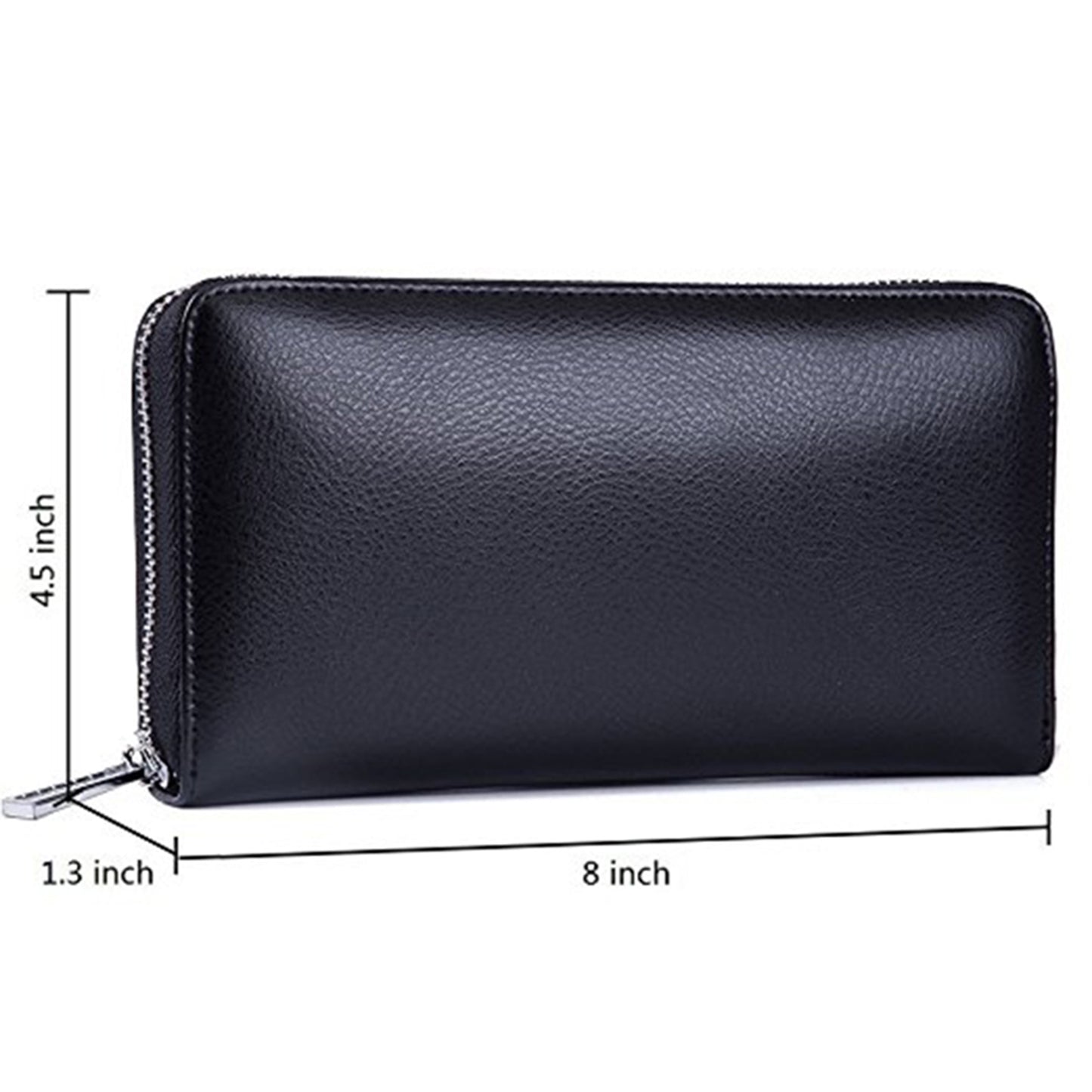 Men's Leather Huge Storage Capacity Credit ID Card Wallet RFID Blocking Wallet