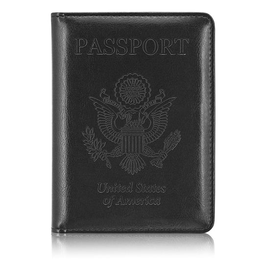 Slim Leather Travel Passport Wallet Holder RFID Blocking ID Card Case Cover US