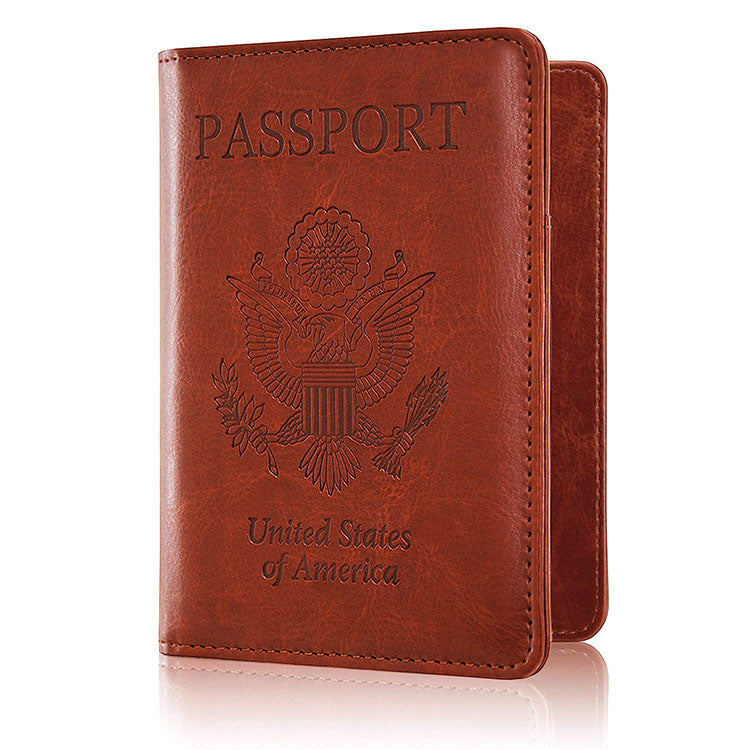 Slim Leather Travel Passport Wallet Holder RFID Blocking ID Card Case Cover US