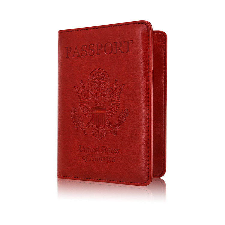 Slim Leather Travel Passport Wallet Holder RFID Blocking ID Card Case Cover US