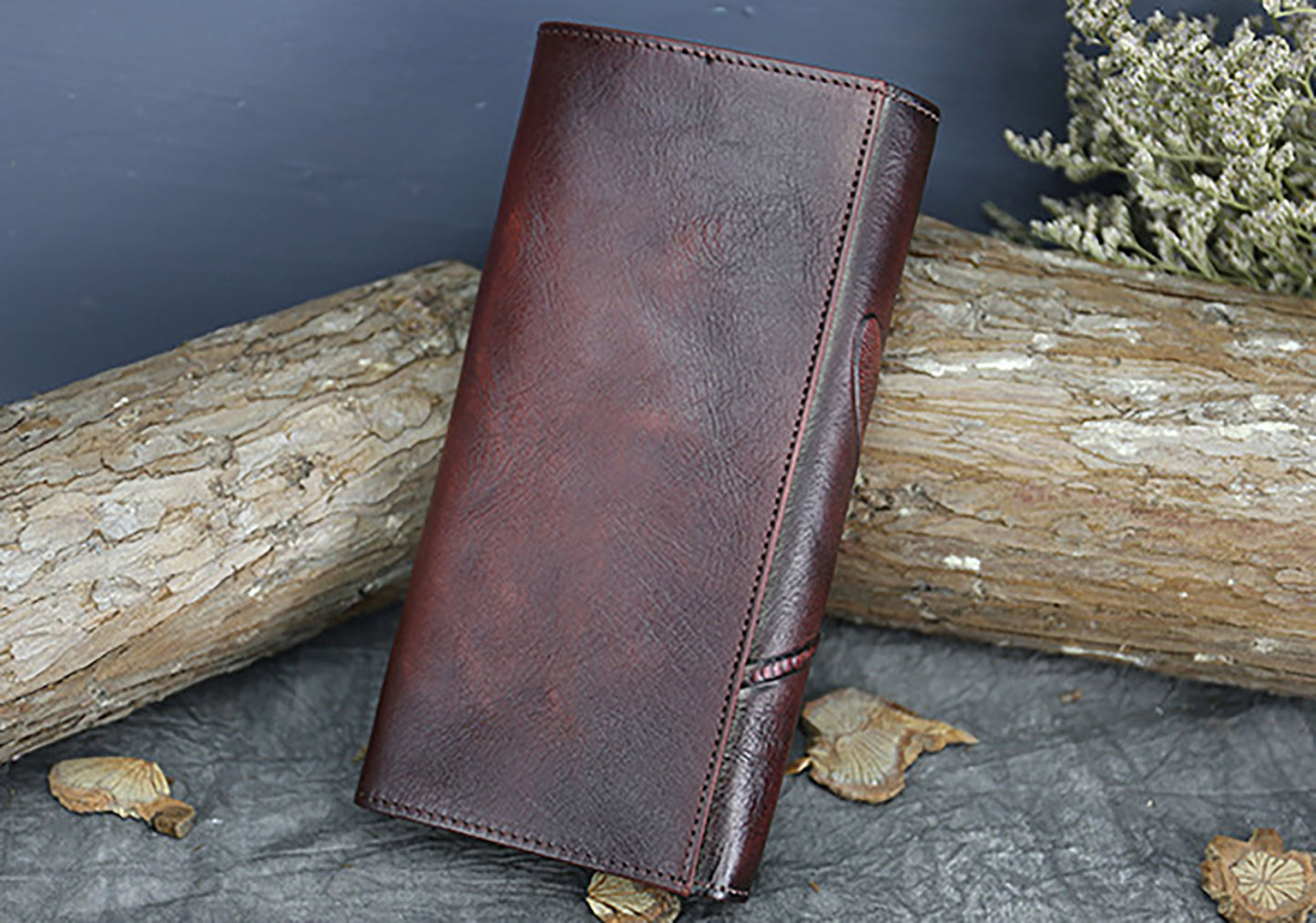 Women's Genuine Leather Credit Card Checkbook Long Wallet Clutch Billfold