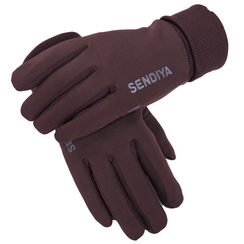 Unisex Warm Knit Roll UP Cuff with Fleece Lining Gloves Touchscreen Winter Glove