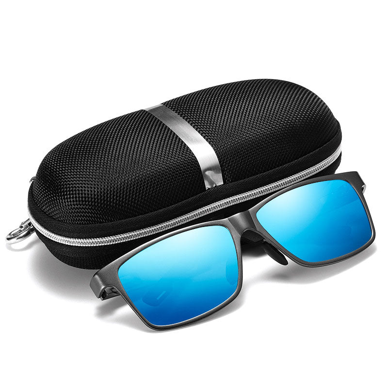 Men's Polarized UV400 Square Aviator Designer Fashion Sunglasses Eyewear