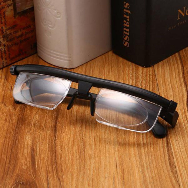 Unisex Adjustable Presbyopic Myopia Glasses Variable Focus For Reading Watching