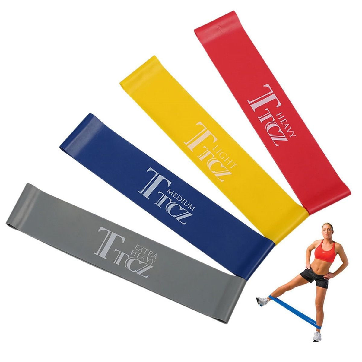 Resistance Bands Loop Set Gym Exercise Yoga Strength Workout Fitness Butt Lift