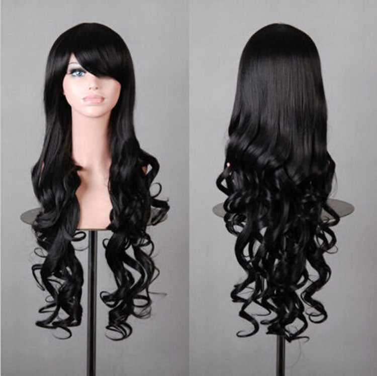 Lady 31" Long Curly Wigs Fashion Cosplay Costume Hair Anime Full Wavy Party Wig