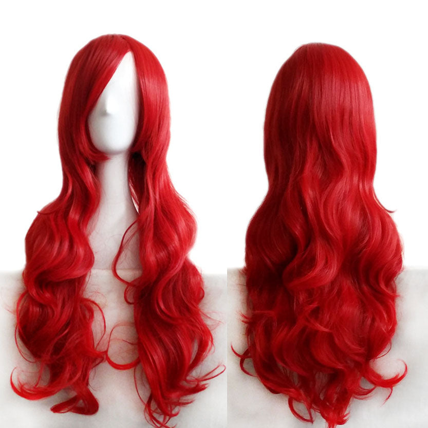 Lady 31" Long Curly Wigs Fashion Cosplay Costume Hair Anime Full Wavy Party Wig