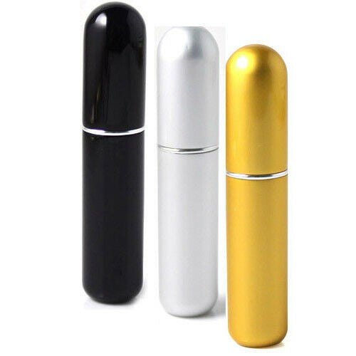 3 x Mini Travel Refillable Perfume Atomizer Bottle Spray Scent Pump Case 5ml